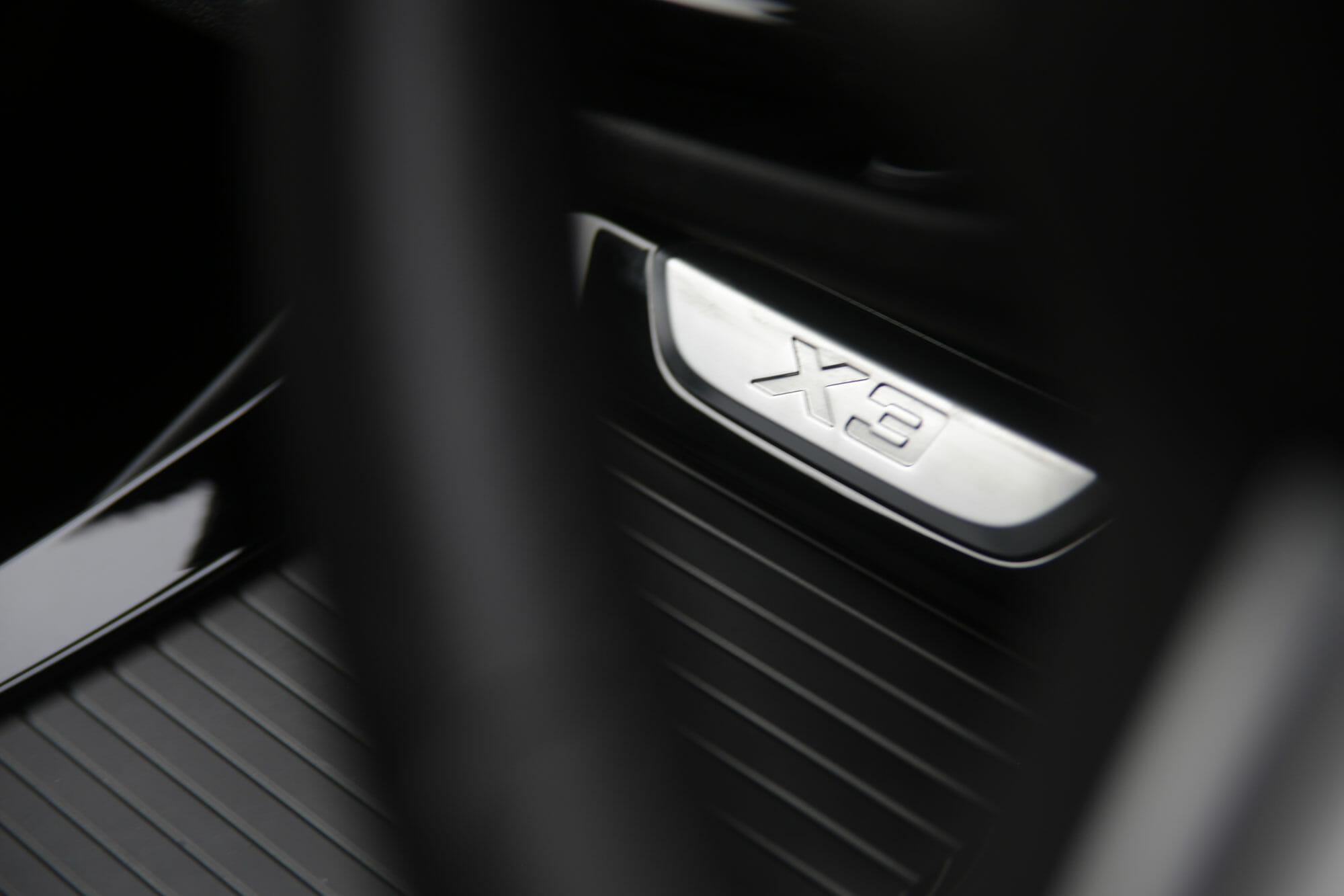 BMW X3 30d M-Sport Black Interior Detail